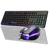 键盘鼠标套装游戏炫光lol网吧发光台式机电脑笔记本家用有线键鼠