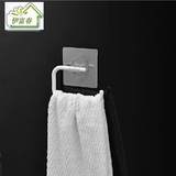浴室挂毛巾架吸壁式卫生间挂毛巾杆无痕免打孔魔力贴厨房挂抹布架