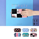 【九家】新品 kiitos BEAUTY系列方形帆布化妆包收纳包手拿包