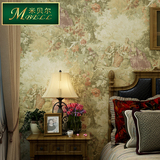 米贝尔壁纸环保纯纸美式乡村 古典怀旧油画背景墙纸 卧室客厅墙纸