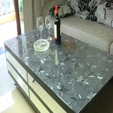 PVC磨砂透明软玻璃防水桌布 茶几垫 桌面餐台垫 软胶水晶板批发