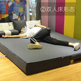 木多功能1.5 1.8米双人客厅布艺懒人榻榻米小户型沙发床可折叠实
