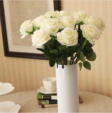 家居饰品样板间餐厅酒店酒吧高品质玫瑰仿真花假花客厅餐桌装饰花