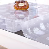 图慕餐桌布软质PVC软玻璃防水防烫塑料台布客厅茶几垫透明磨砂