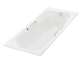 科勒浴缸梅兰妮1.7米铸铁独立嵌入式浴缸带扶手K-962T-0 K-964T-0