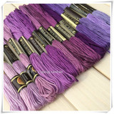 【紫色系】25号刺绣十字绣渐变色套线 欧式日式青木和子刺绣线