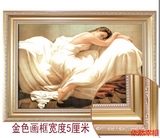 美绘卧室壁画 单幅挂画装饰画 墙画有框画 人体艺术画 睡美人