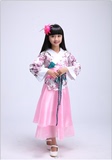 六一儿童古装演出服女童古典汉服裙仙女公主女孩古筝古琴表演服装