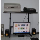 放打印机的架子桌面打印机架子置物架收纳电脑桌上音响支架传