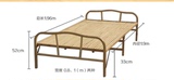 竹床可折叠床单人床1米0.8米简易床加固办公室午休床双人床楠竹床