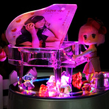 水晶钢琴diyMP3MP4旋转音乐盒八音盒送女朋友生日创意礼物小礼品