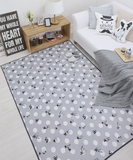 韩国进口代购毛绒地毯可爱卡通长方形客厅地毯防滑卧室沙发床边毯