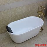 浴缸亚克力独立式双层保温浴缸家用浴缸多色贵妃缸小户型必选浴缸