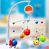 谷雨音乐旋转床铃0-3-6-12个月婴儿玩具床头铃0-1岁女男宝宝挂铃
