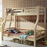 实木双层床儿童床上下床1.2米1.5高低床子母床上下铺母子床全松木