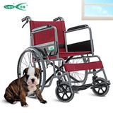 折叠轻便代步轮椅老人残疾人便携出行手动轮椅可孚逸动钢管手推车
