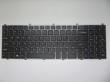 蓝天 W650EH 全新黑色US笔记本键盘/灰框/MP-12N73US-430