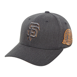 MLB韩国代购专柜正品灰色巨人队时尚男女棒球帽休闲鸭舌帽包邮