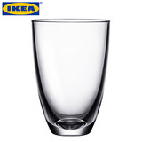 宜家IKEA拉特维杯子 创意圆锥型水杯 无色透明玻璃水杯新茶赏茶杯