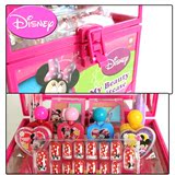 正品迪士尼公主化妆盒手提化妆箱儿童彩妆化妆品芭比娃娃甜甜屋
