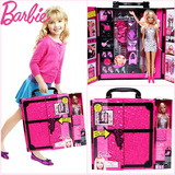 正品美泰芭比娃娃公主梦幻衣橱X4833衣服套装大礼盒儿童女孩玩具