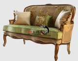 美式欧式实木雕花沙发椅新古典双三人沙发创意设计师家具奢华别墅