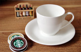 包邮骨瓷欧式咖啡杯创意卡布奇诺意式英式高档纯白陶瓷