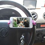 新奇特创意家居用品实用 车载方向盘手机支架懒人汽车收纳用品