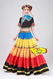 少数民族服装女装苗族民族舞蹈演出服装彝族舞蹈演出服秧歌服女装