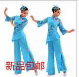 2016新款东北秧歌服装女现代民族舞蹈服扇子舞腰鼓演出舞台服女装