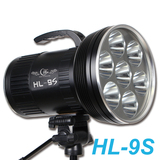 夜钓大世界HL-9S新款白光黄光100W强光夜钓利器夜钓灯钓鱼灯新品
