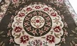 新疆和田机织宫廷雕花羊绒地毯欧式中式风卧室客厅茶几地毯Y11