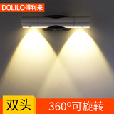 得利来LED壁灯时尚简约床头镜前灯电视背景墙灯 可360度旋转M033