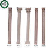 实木罗马柱柱头欧式电视背景墙客厅过道装饰柱定制