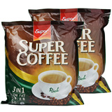 进口超级特浓 怡保3合1速溶咖啡【600克X2袋】 super coffee