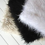 包邮 7cm白色黑色落水绒长毛绒布料 地毯 柜台布展示 拍照背景布