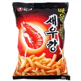 韩国原装进口零食  农心鲜虾条 原味 休闲零食 膨化食品90g超大包
