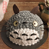 龙猫鲜奶油生日蛋糕创意卡通儿童蛋糕天津北京南京上海同城配送