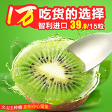 熙果 智利绿心奇异果进口猕猴桃新鲜绿果中果15粒 新鲜进口水果