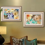 尚尚木莲美式欧式客厅卧室餐厅装饰画有框挂画现代艺术花卉D285