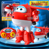 正版奥迪双钻 超级飞侠遥控变形机器人儿童益智拼装玩具 男孩礼物