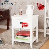 rayzen家具定做制实木床头柜客厅收纳柜 储物桌简约现代沙发边柜