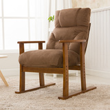 创意时尚懒人沙发椅电脑椅 单人午睡椅子 实木休闲椅折叠躺椅包邮