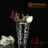 德国进口nachtmann水晶花瓶 罗纹造型台面花瓶 欧式创意花瓶摆件