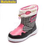 巴拉巴拉加绒女中童休闲雪地靴冬季新款儿童鞋子28444140301