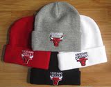 NBA芝加哥公牛队毛线帽子bboy 针织弹力Bulls 嘻哈帽Beanies冬天