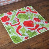 蔬果田园风长方形地毯创意时尚个性餐厅厨房餐桌地垫脚垫防滑垫