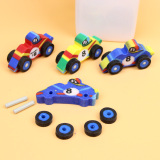 韩国文具 创意橡皮擦玩具 汽车橡皮 卡通可拆卸 可爱橡皮文具批发