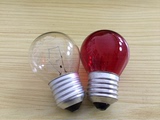 球型灯泡 透明 白炽灯 小球泡 E27螺口灯头灯泡 普通光源 红灯泡