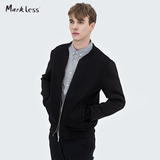 Markless2016春夏季太空棉休闲夹克外套棒球服短韩版青年修身潮男